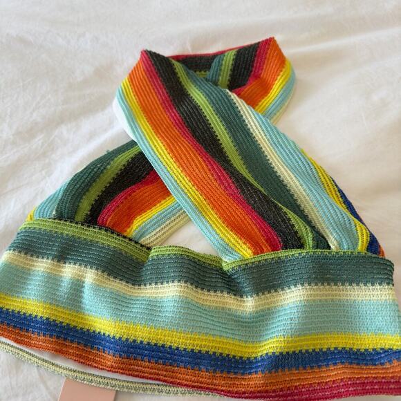 NWT MICAS Multicolored Crossover Cropped Top Size M - Picture 4 of 6